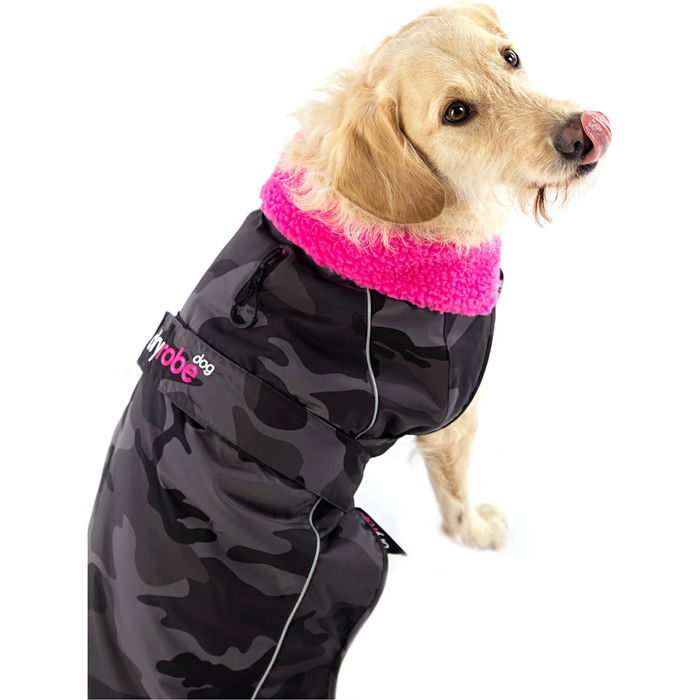 2024 Dryrobe Abrigo Para Perro V3 DRV3 - Camuflaje Negro / Pink